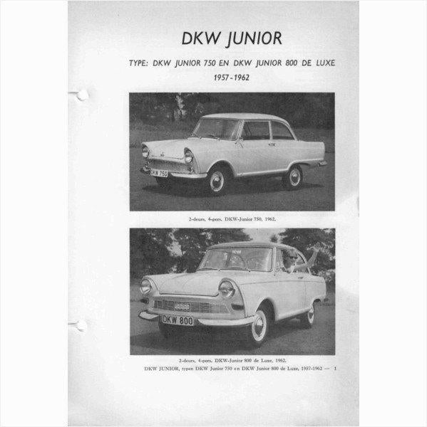 DKW Junior Vraagbaak losbladig 1957-1962 #1 Nederlands, Ophalen of Verzenden, Gelezen, Algemeen