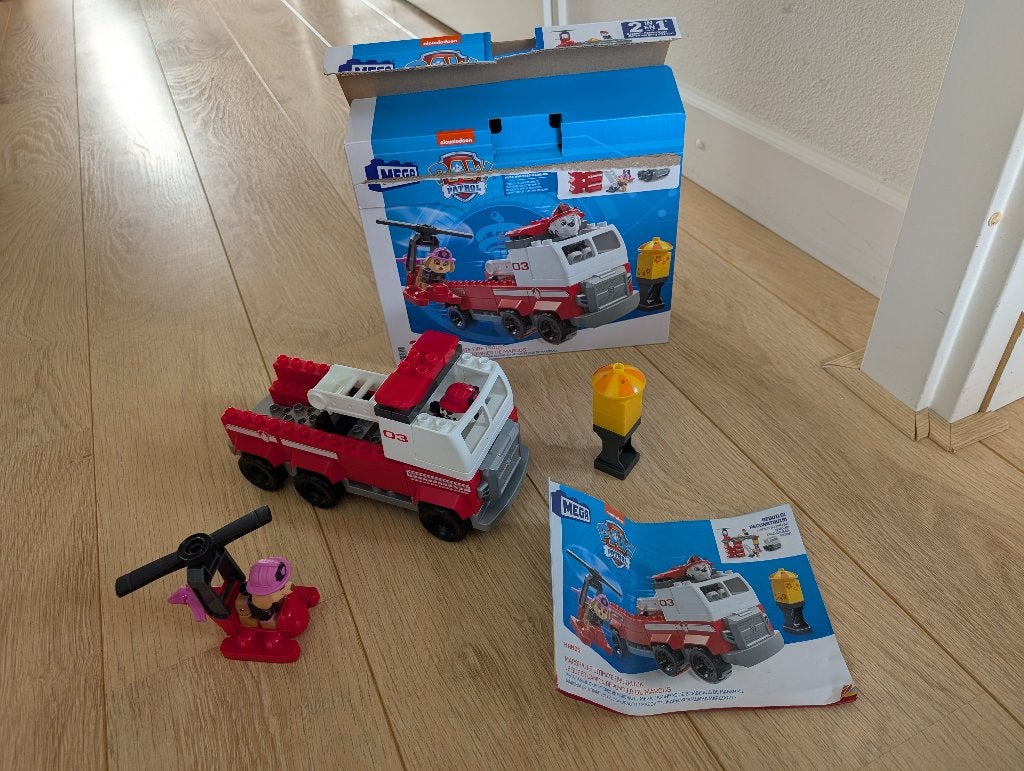 Mega bloks Marshall ultimate fire truck, Ophalen of Verzenden, Gebruikt, Megabloks