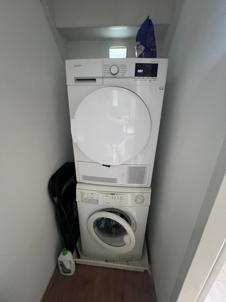 Sharp/zanussi Was-droogcombinatie 7KG, Witgoed en Apparatuur, Was-droogcombinaties, 6 tot 8 kg, Ophalen, Zo goed als nieuw, 85 tot 90 cm