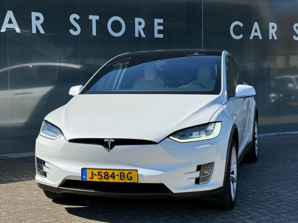 Tesla Model X Long Range 7Persoons 100% SOH Dealer Onderhoud, Gebruikt, 100 kWh, 124 €/maand, 7 stoelen