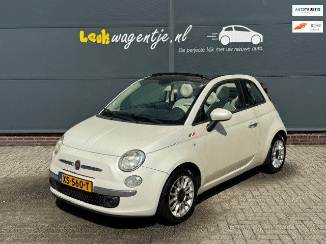 Fiat 500 C 0.9 Turbo Cabrio *parelmoer *climate *p-sensor, Auto's, Fiat, Bedrijf, Te koop, 500C, ABS, Airbags, Airconditioning