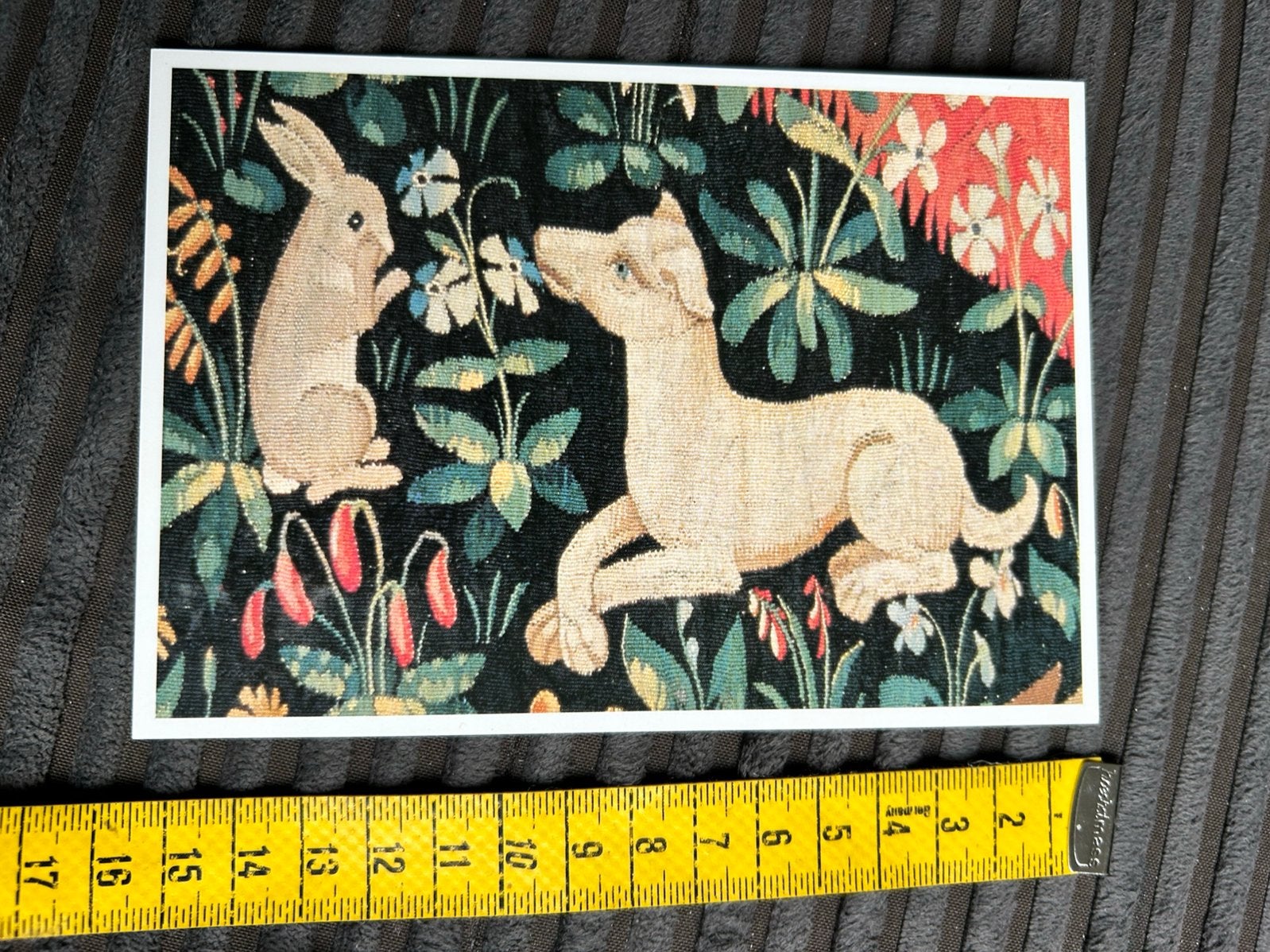 601. Kunstkaart tapiserie La Dame a la Licorne, Ophalen of Verzenden, Ongelopen