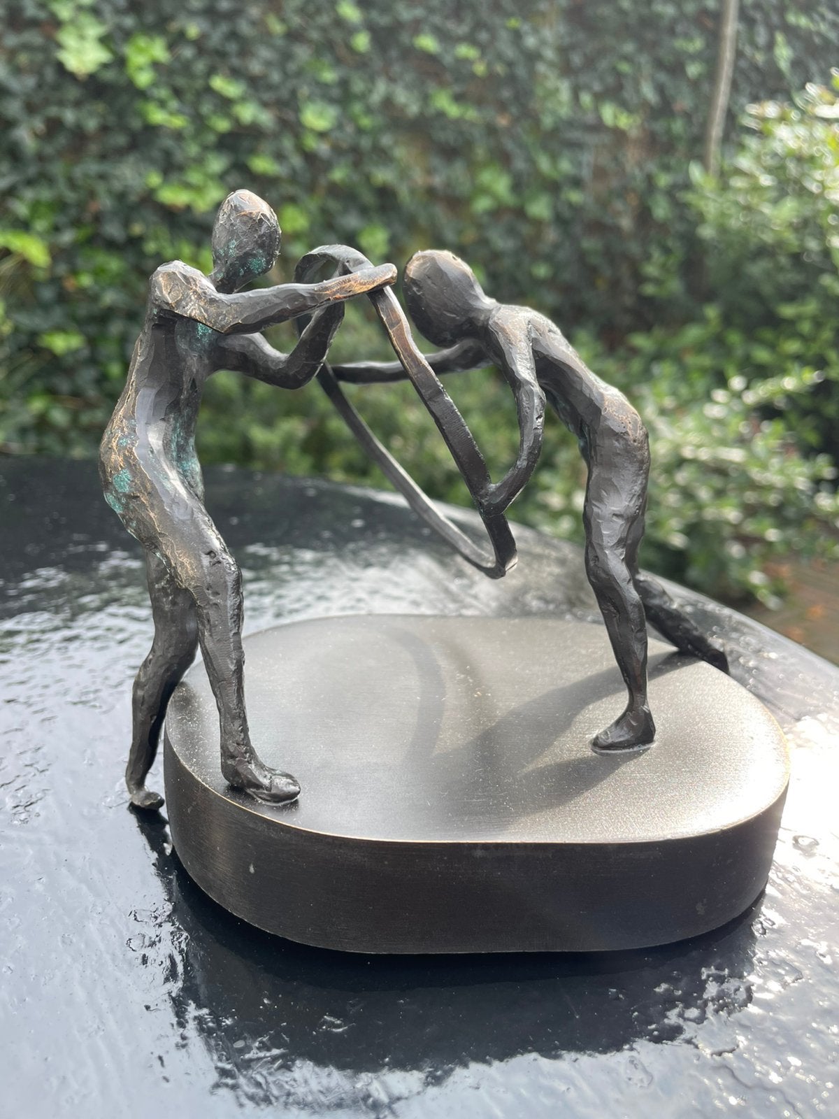 Vintage (ver)bronsd beeldje / Bronze sculpture, Ophalen of Verzenden, Brons