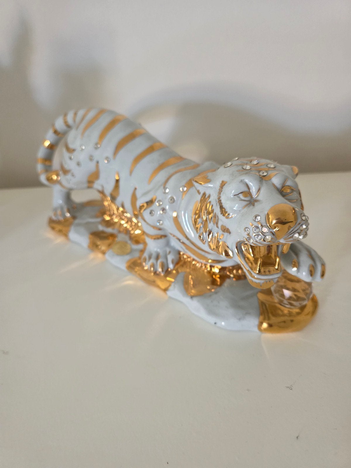 Capodimonte .Bladgoud.Antiek, Ophalen, Zo goed als nieuw, Overige materialen