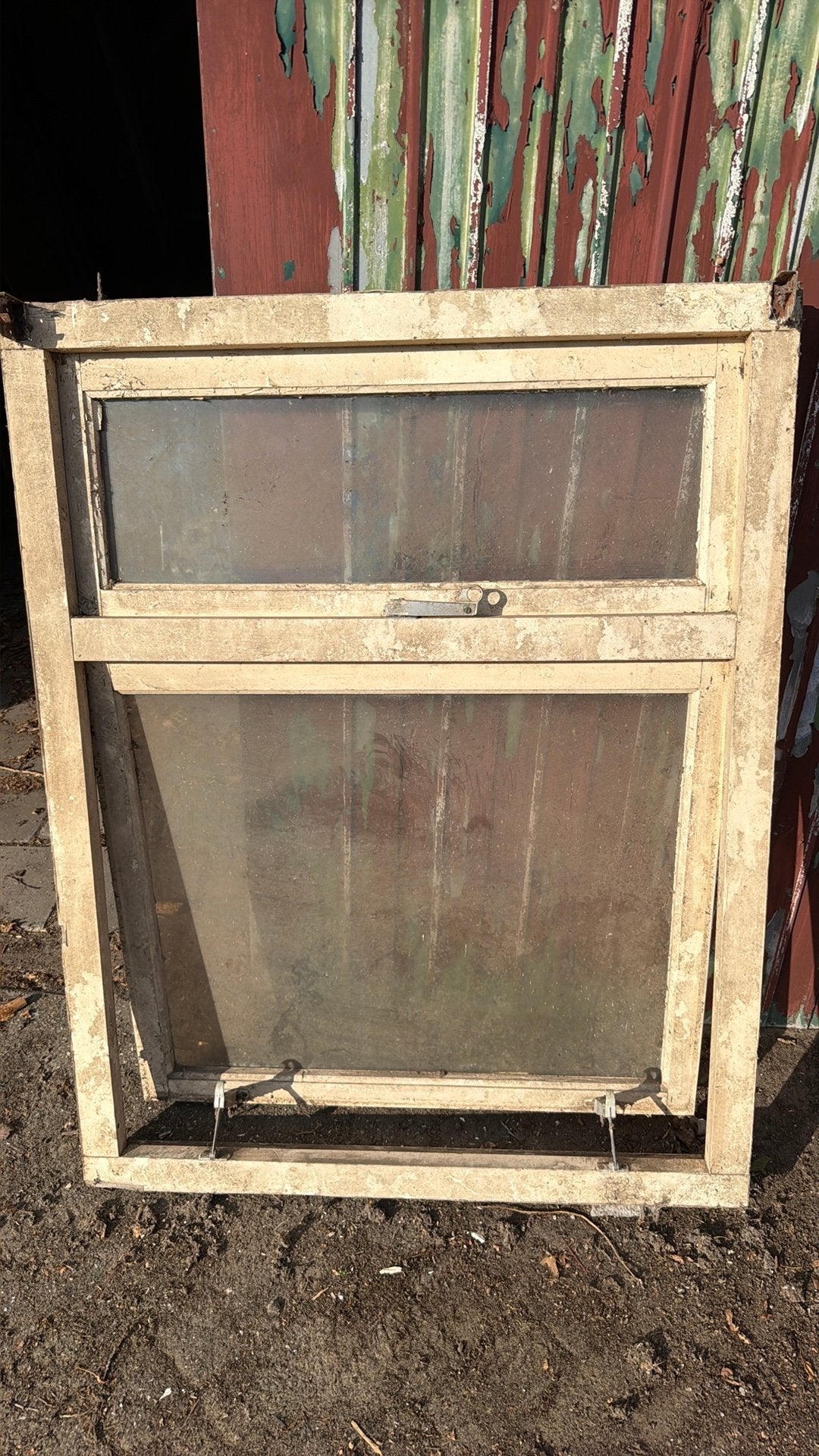Kozijn 1.34x1.05 enkel glas 2 stuks, Raamkozijn, Zo goed als nieuw, Inclusief glas, 75 tot 150 cm