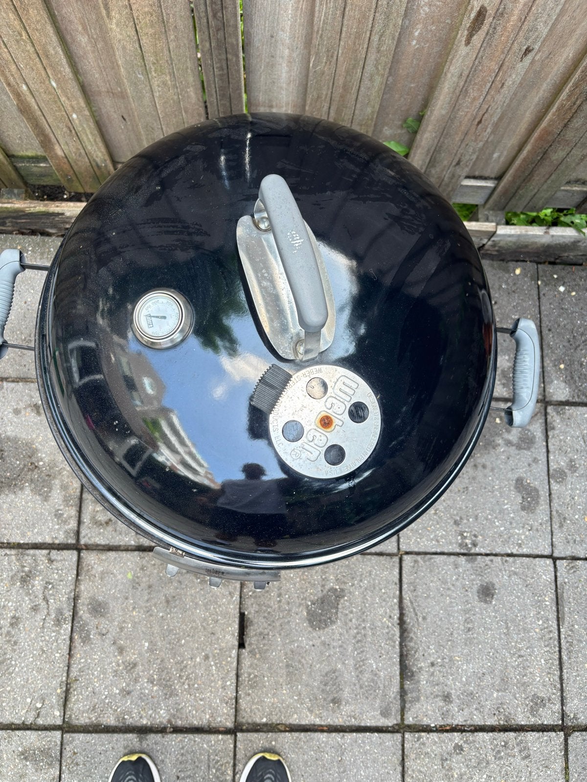 Weber Master-Touch GBS Houtskoolbarbecue Zwart 57cm, Ophalen, Gebruikt