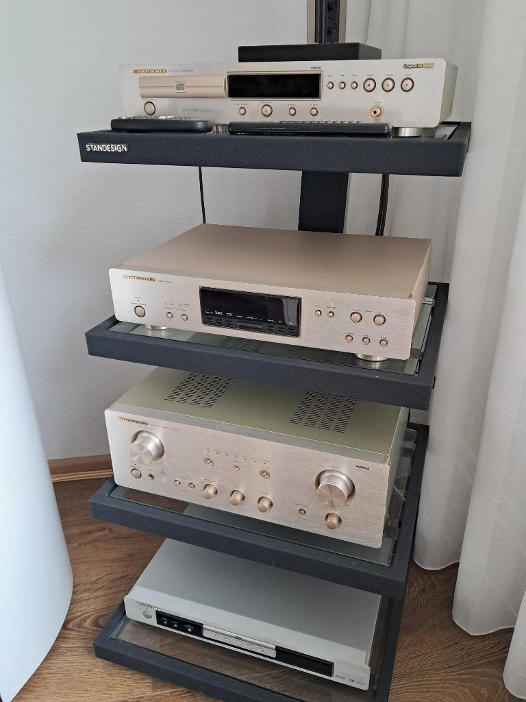 Marantz Stereo en Audiolab Gulan speakers en vd Hul kabels, Gebruikt, Cassettedeck, Losse componenten, Ophalen