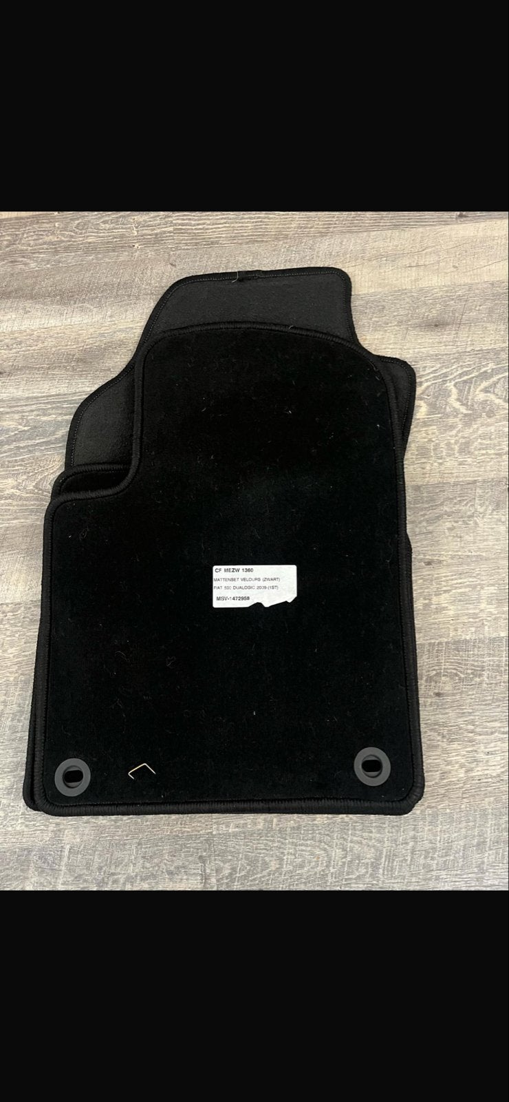 Mattenset Velours Zwart Fiat 500 Dualogic 2009 (1ST), Ophalen of Verzenden, Nieuw