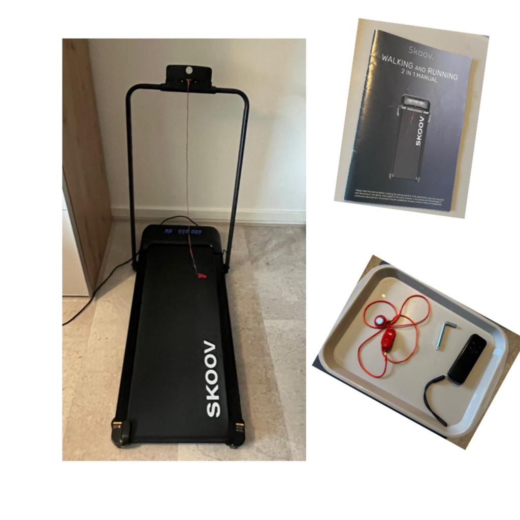Skoov loopband Inklaapbaar, Sport en Fitness, Fitnessapparatuur, Ophalen, Zo goed als nieuw, Loopband
