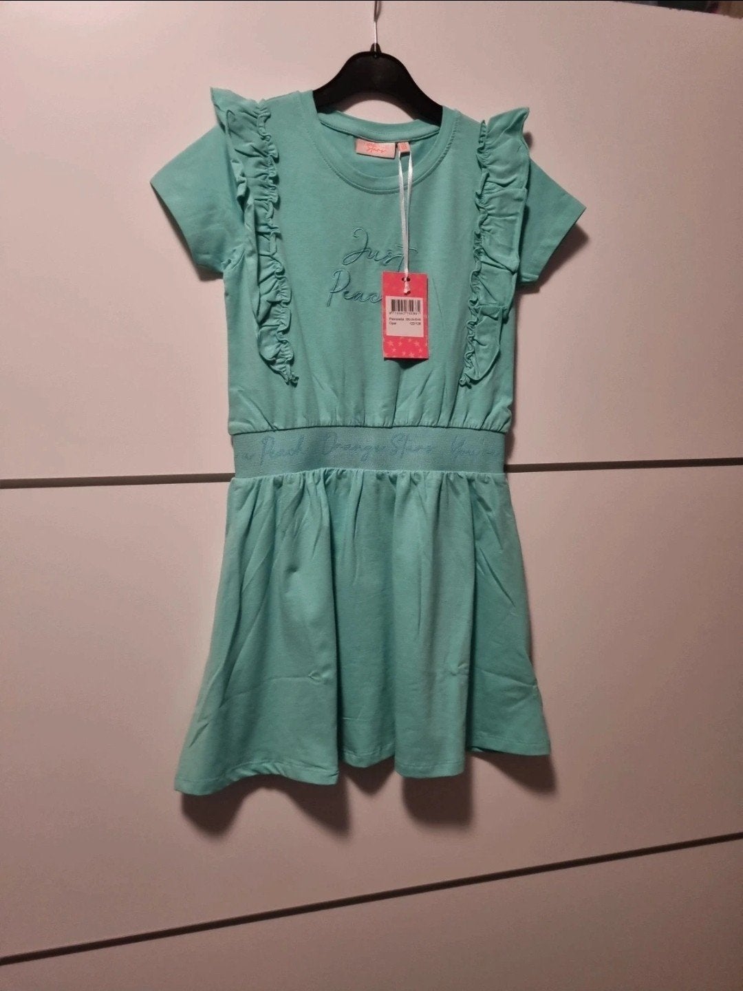 Nieuwe Orange Stars jurk maat 122-128, Kinderen en Baby's, Kinderkleding | Maat 122, Ophalen of Verzenden