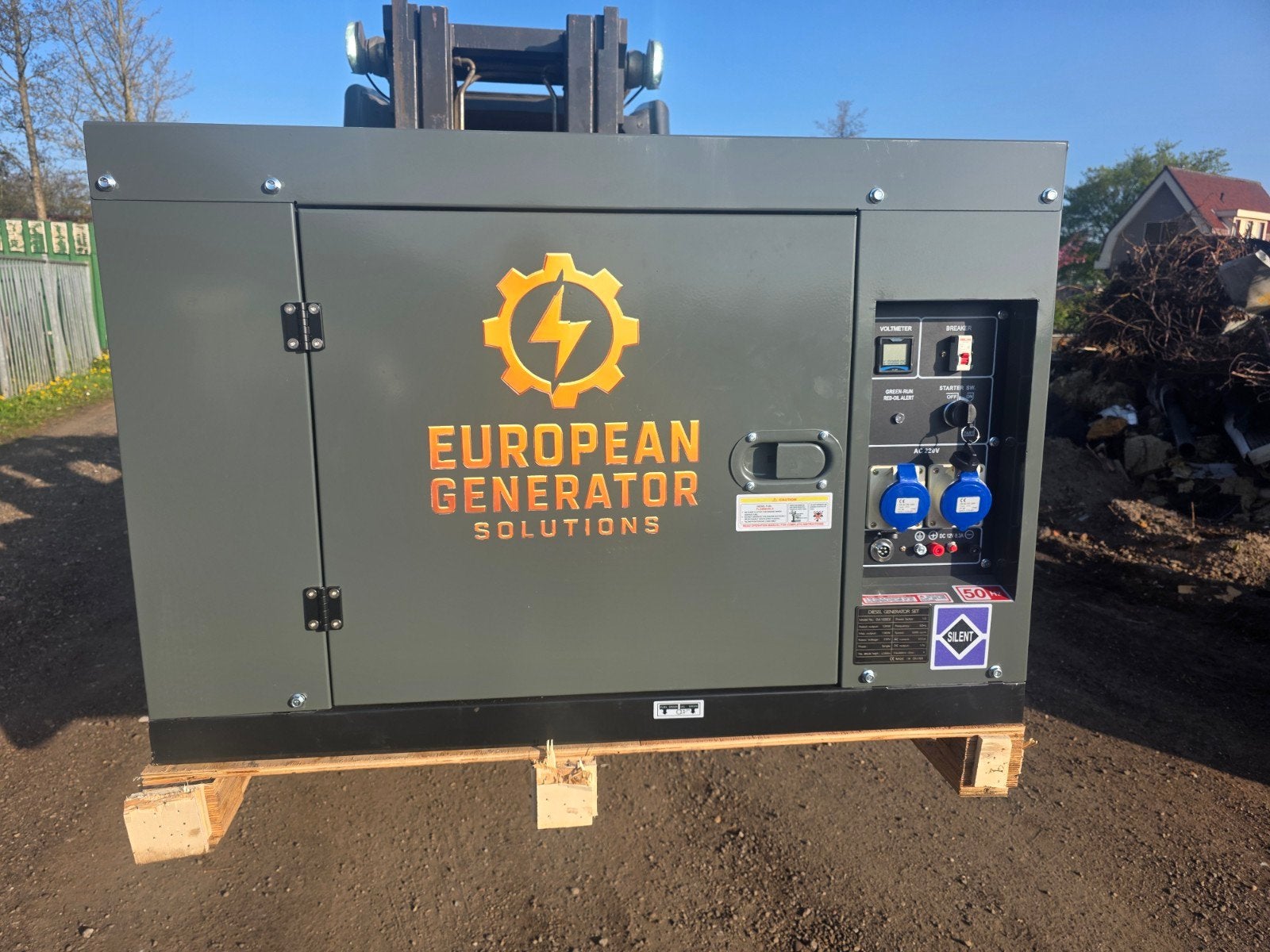 NIEUW! Dieselaggregaat 12 kW / 13 kW – 230V – Geluidgedempt, Ophalen of Verzenden, Nieuw, Dieselolie, Geluidgedempt