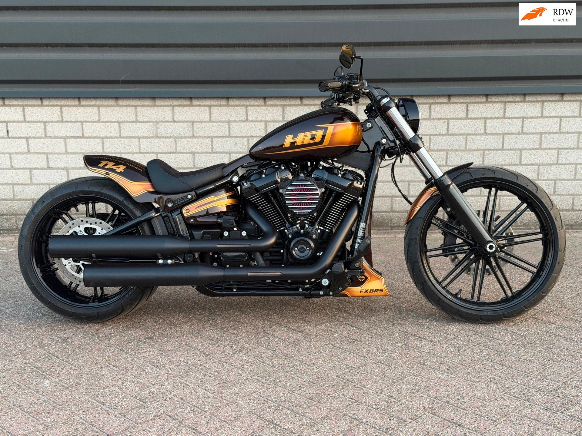 Harley Davidson FXBRS Softail Breakout 114 Custom BJ 2020, LED Verlichting, Chopper, Bedrijf, Meer dan 35 kW