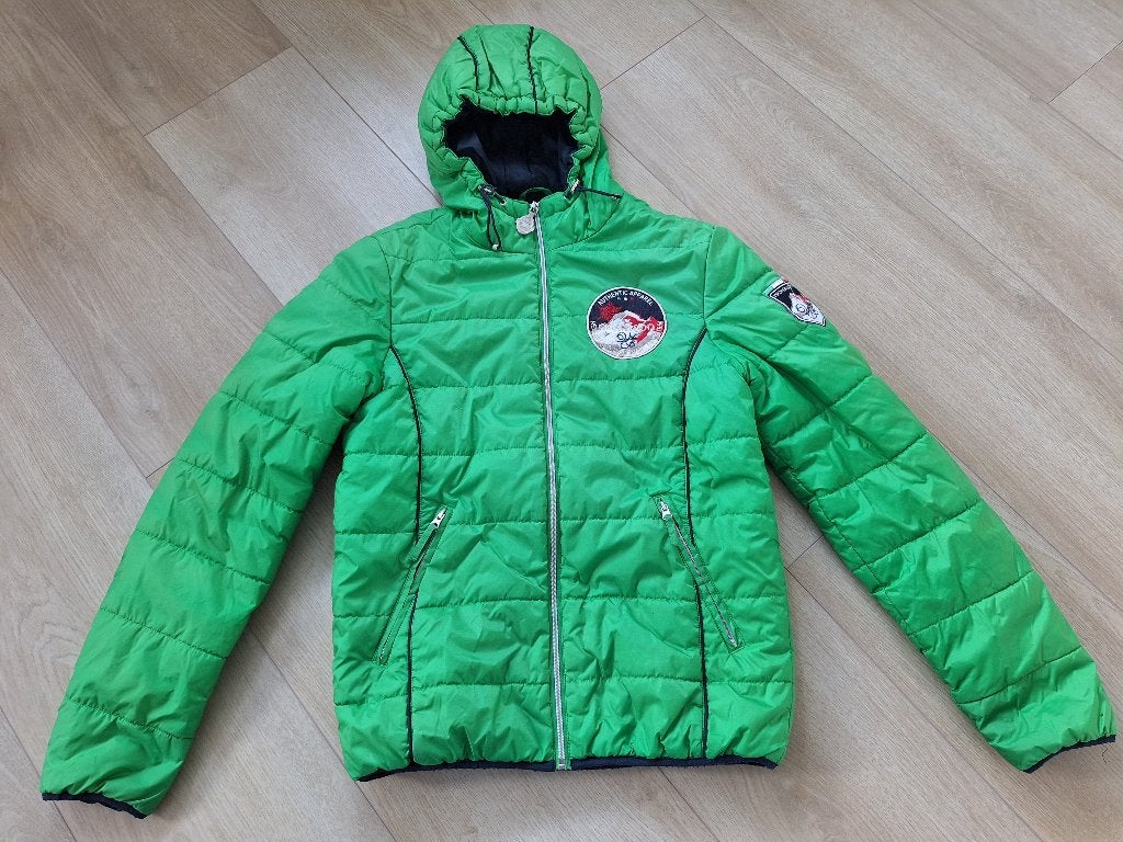 Groene winterjas, maat S, Nickelson, Ophalen of Verzenden, Zo goed als nieuw, Groen