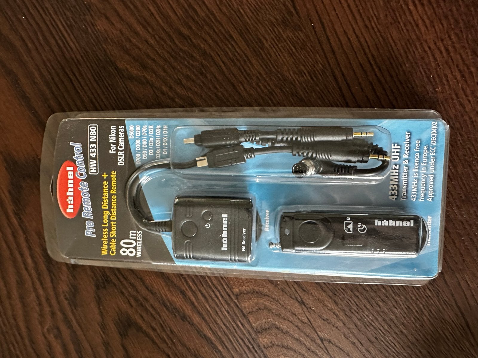 Hähnel Pro Remote Control HW 433 N80 voor Nikon DSLR, Overige typen, Nieuw, 70 tot 80 mm, Ophalen