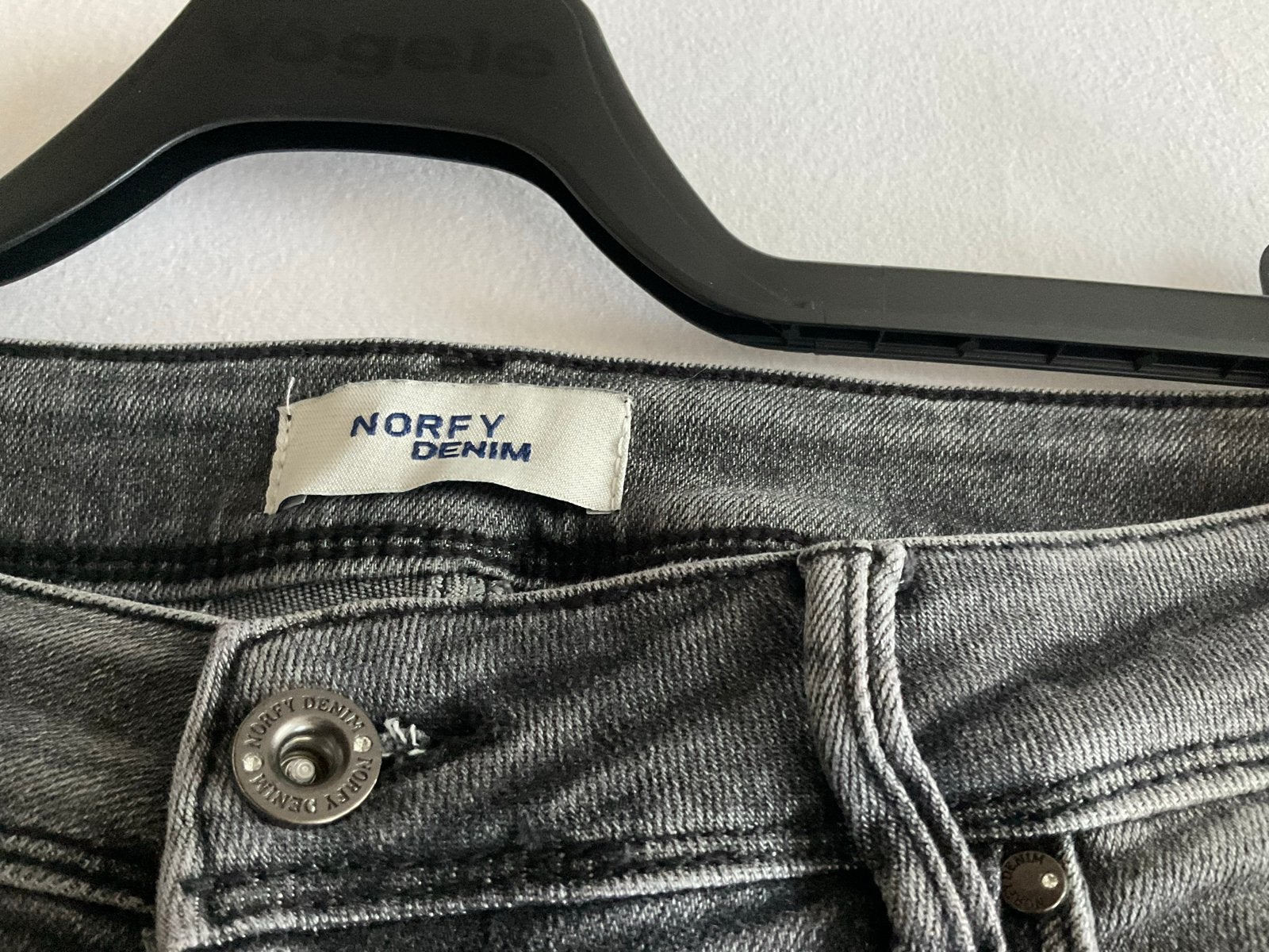 Norfy Denim Grijze Jeans maat 40 skinny, Ophalen of Verzenden, Zo goed als nieuw, Grijs
