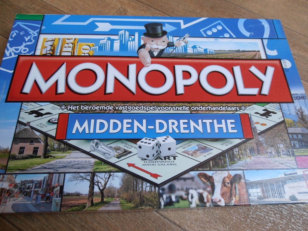 Monopoly Midden Drenthe te koop, Ophalen of Verzenden, Zo goed als nieuw
