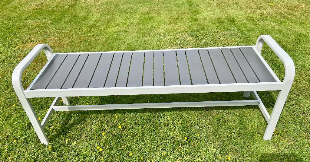 tuin of huis bankje van ikea., Tuin en Terras, Ophalen, Gebruikt, Metaal