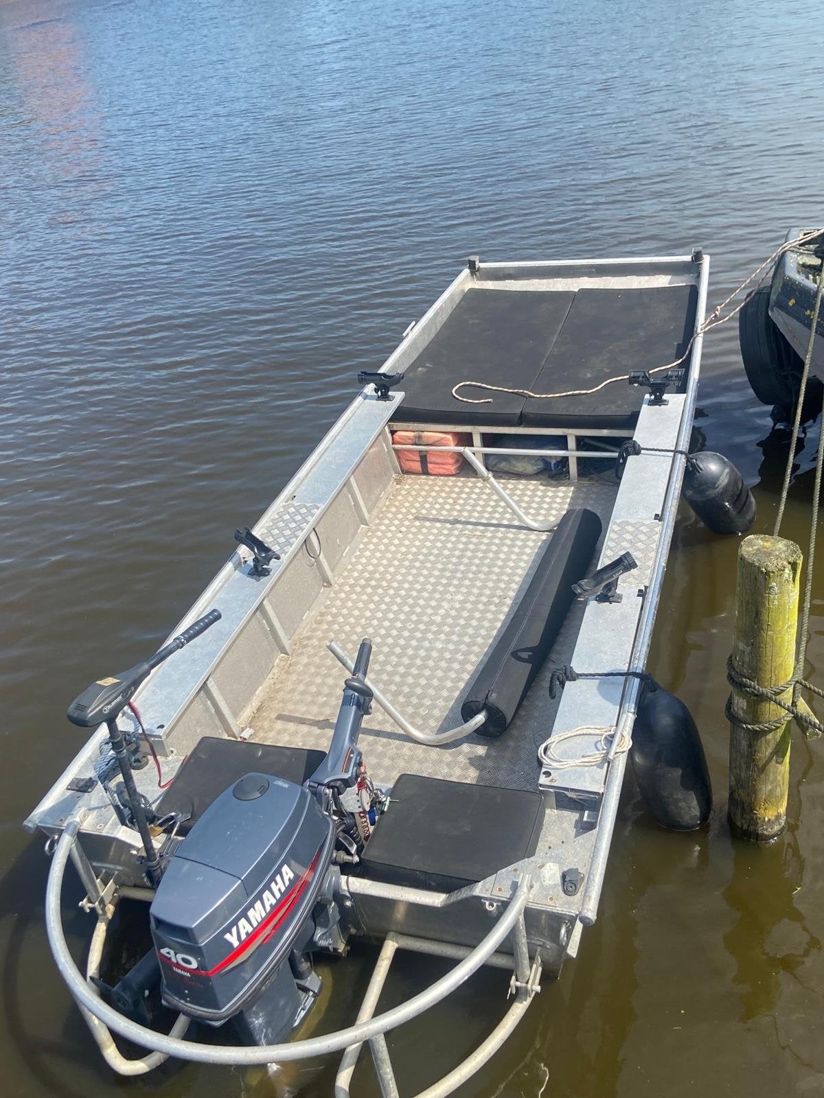 Aluminium Jon 518 Visboot met Yamaha 40pk buitenboordmotor, Overige merken, Gebruikt, Buitenboordmotor, Aluminium