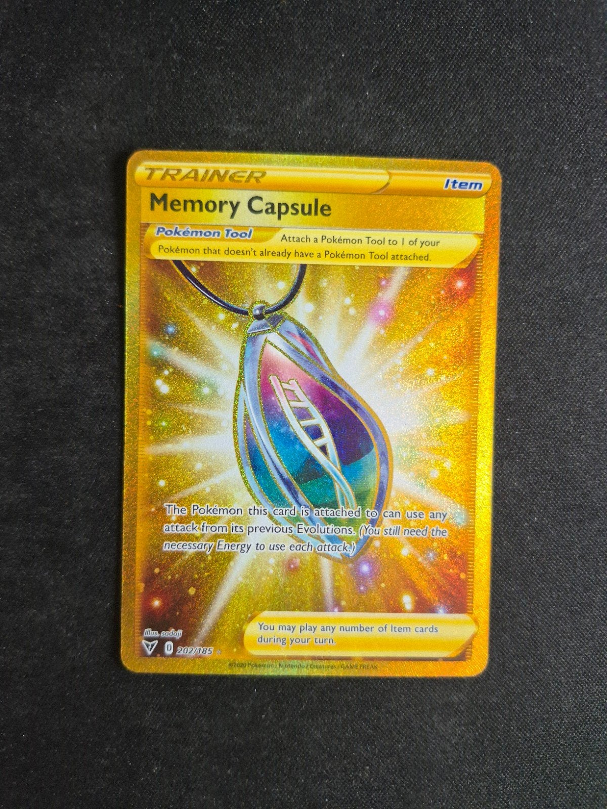 Pokemon Kaart Memory Capsule 202/185, Ophalen of Verzenden, Zo goed als nieuw, Losse kaart, Foil