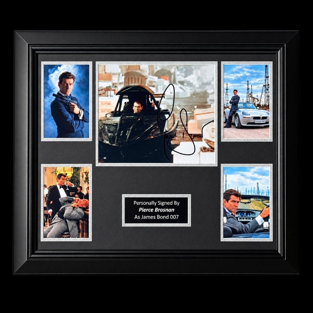 Pierce Brosnan als James Bond 007 - Gesigneerde Foto, Ophalen of Verzenden, Zo goed als nieuw, Film, Foto of Kaart