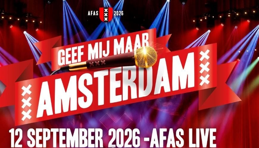 Tickets "Geef mij maar Amsterdam" 12 september Afas Live, Tickets en Kaartjes, Twee personen