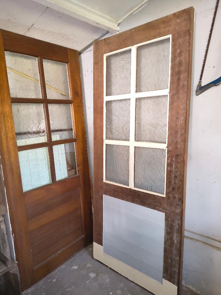 deuren hardhout, Ophalen, Gebruikt, 80 tot 100 cm, Binnendeur