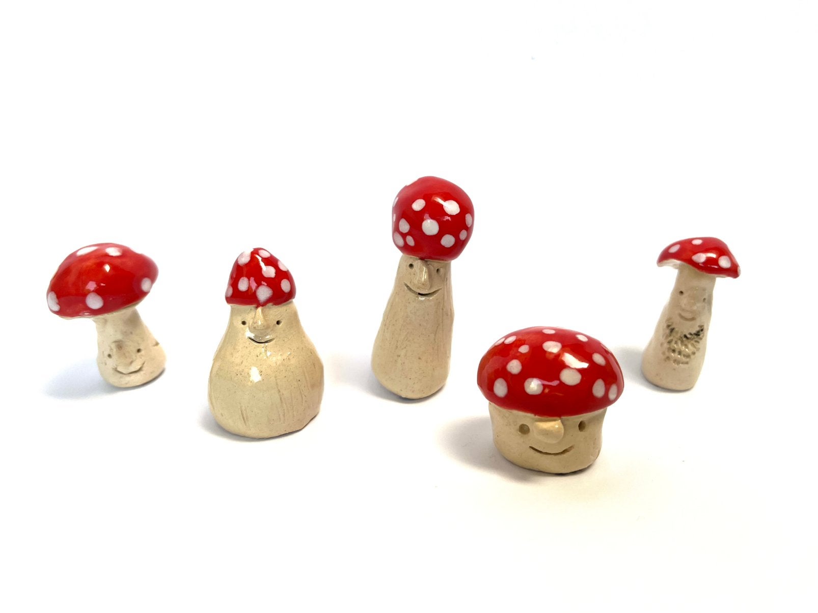 Paddenstoel mannetjes, Ophalen of Verzenden, 5 cm, Steen/keramiek