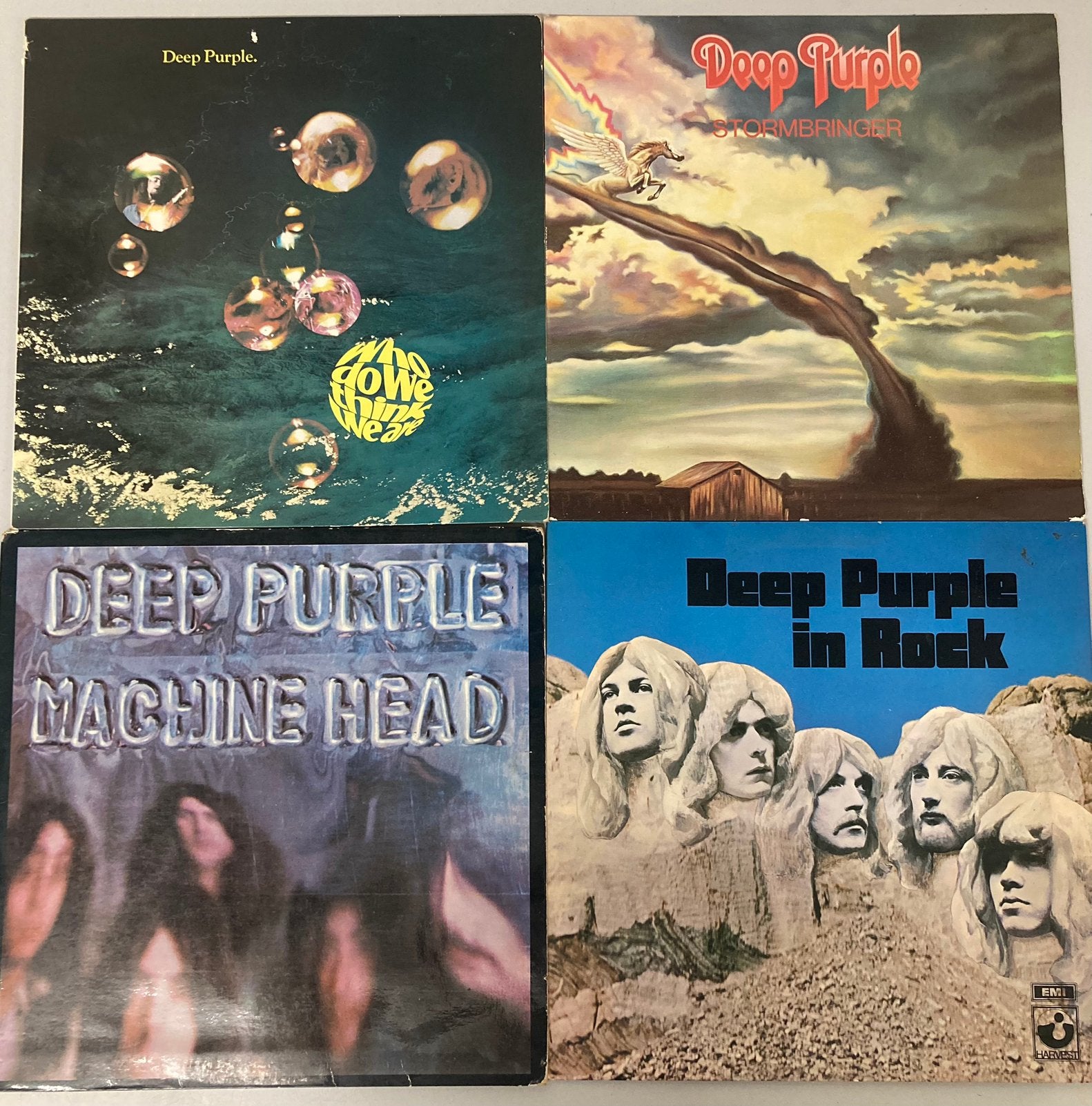 4x Deep Purple LP’s: In Rock / Machine Head etc., Ophalen of Verzenden, Zo goed als nieuw, 12 inch, Poprock