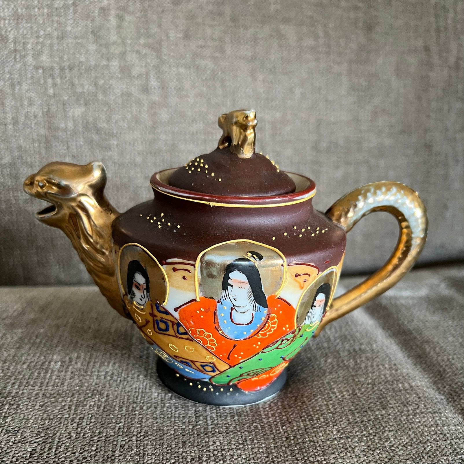 Japans satsuma theepotje, Ophalen of Verzenden