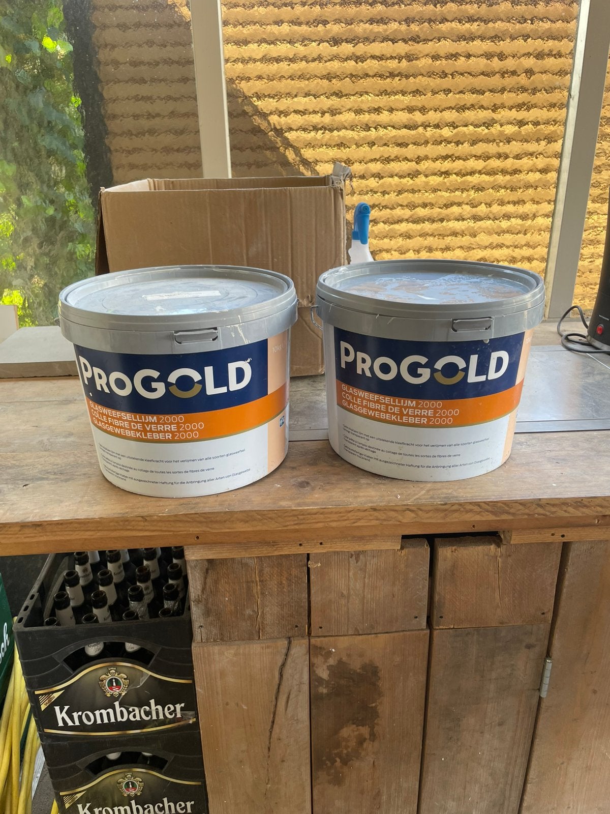 Behanglijm Progold, 10 tot 15 liter, Ophalen, Gebruikt, Wit