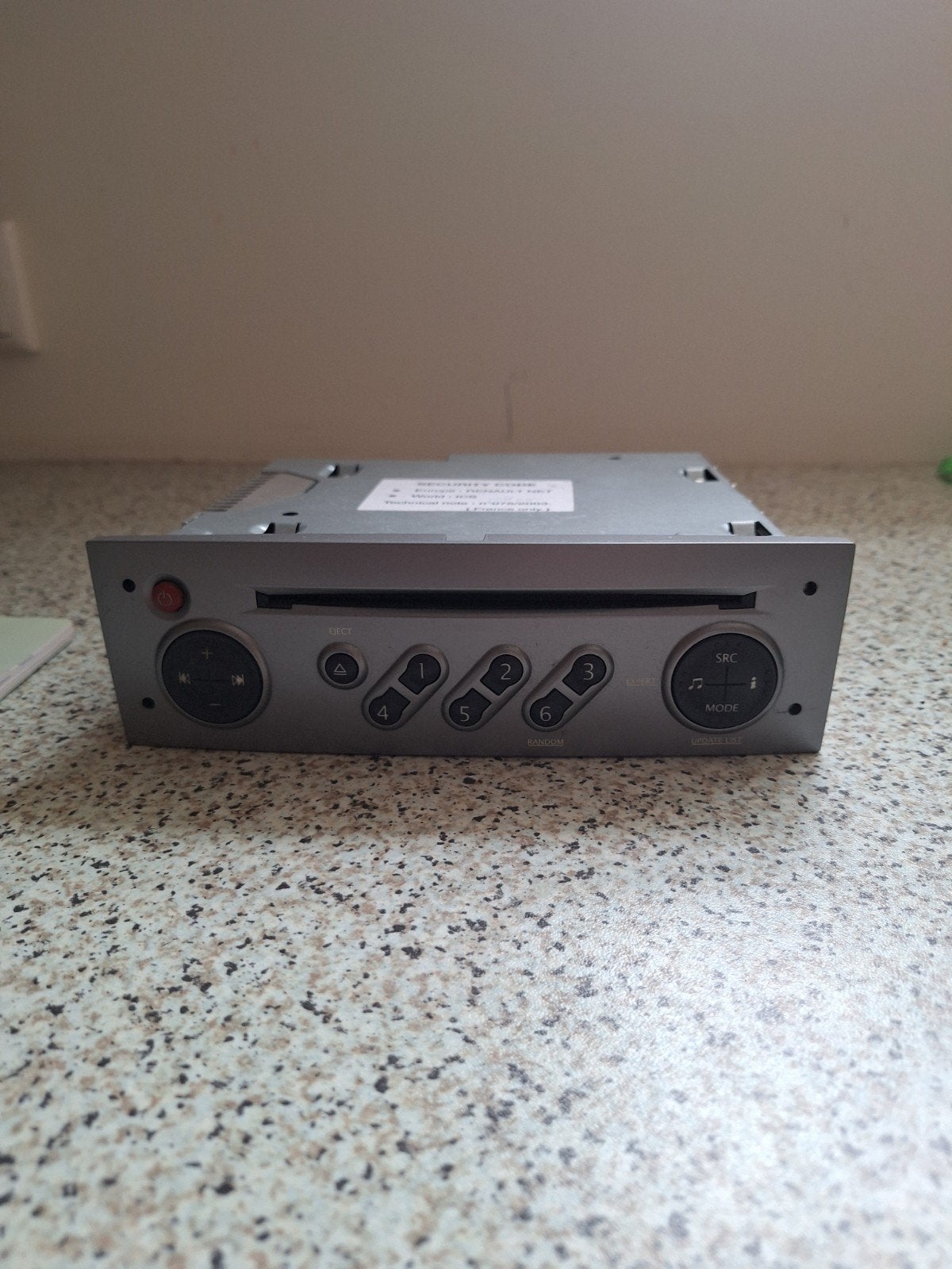 Radio CD speler voor Renault Scenic met code en boekje, Ophalen of Verzenden, Gebruikt