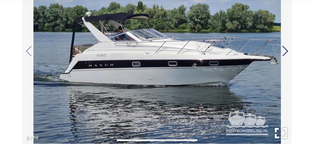 Maxum 2700 SCR bouwjaar 2004 plezierjacht, Watersport en Boten, Motorboten en Motorjachten, Ophalen of Verzenden, Gebruikt