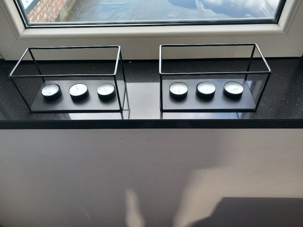 NIEUWE ZWARTE METALEN KANDERLAARS VAN HEERDINK, Waxinelichthouder, Nieuw, Ophalen of Verzenden, Metaal
