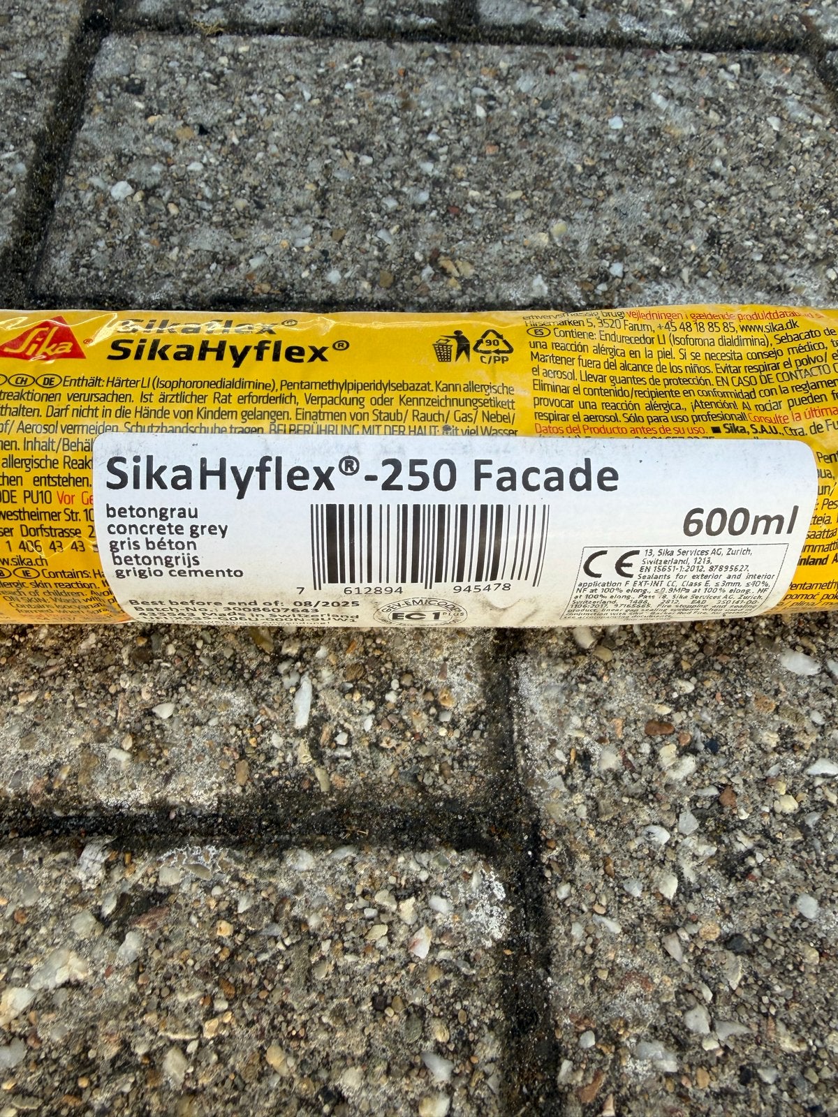 Sikaflex Hyflex-250 Facade Kit 600ml - Betongrijs, Ophalen of Verzenden, Nieuw