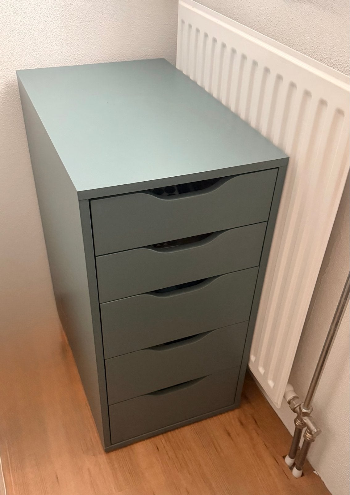 IKEA ladeblok met 5 lades - Grijsgroen, Huis en Inrichting, Kasten | Ladekasten, Ophalen, Overige materialen, Minder dan 50 cm