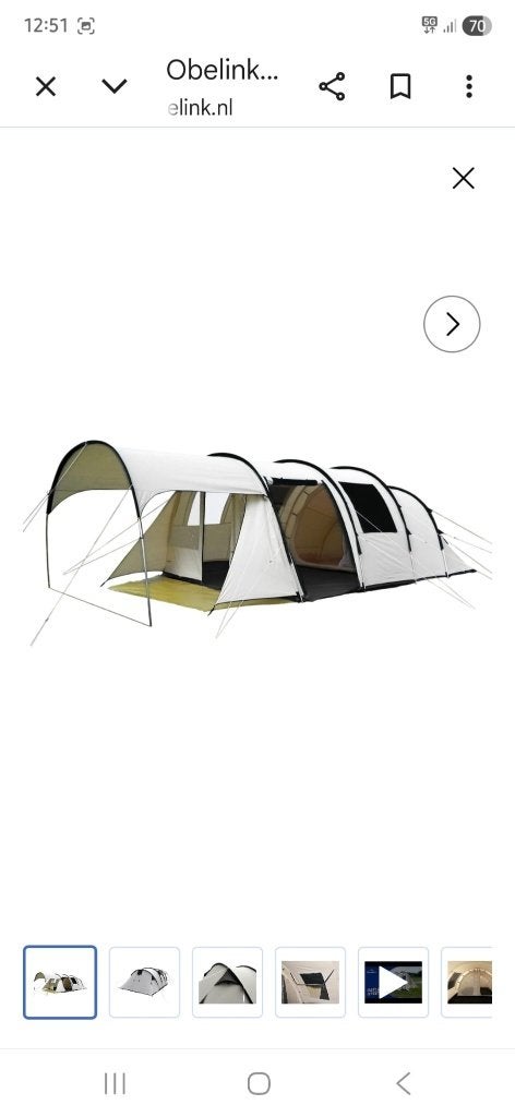 Kampeer tent, Caravans en Kamperen, Tenten, Ophalen, Gebruikt, Tot en met 4