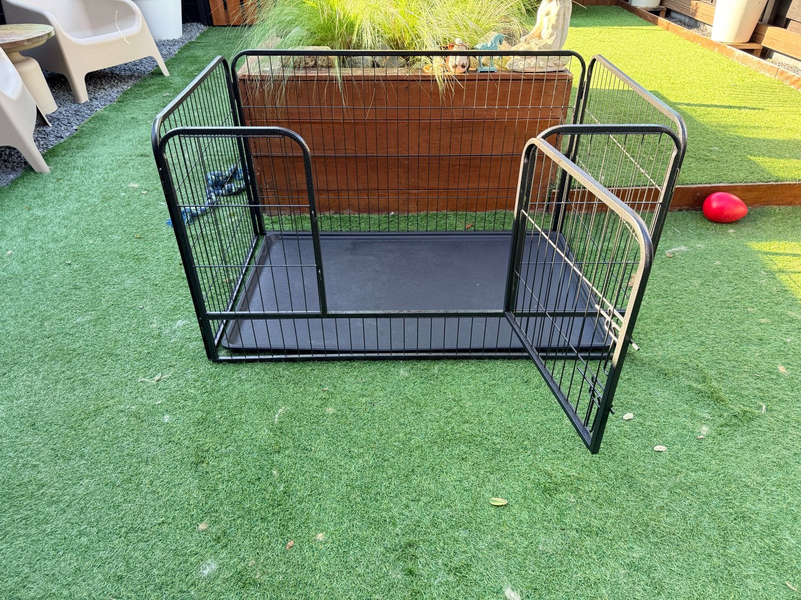 Puppyren, Dieren en Toebehoren, Ophalen of Verzenden, Gebruikt, 110 cm of meer, Hondenhok