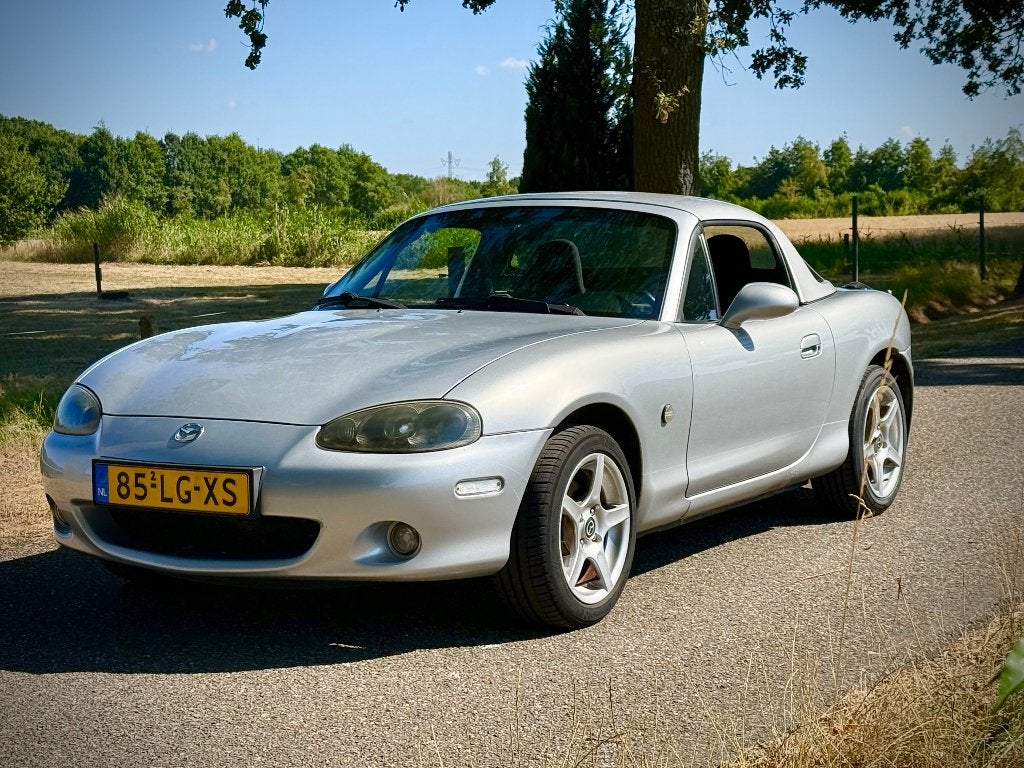 Mazda MX-5 2003 | 1.8 VVT | NIEUW DISTR. RIEM | APK 5-2027, Auto's, 40 €/maand, Zwart, 1840 cc, Bedrijf