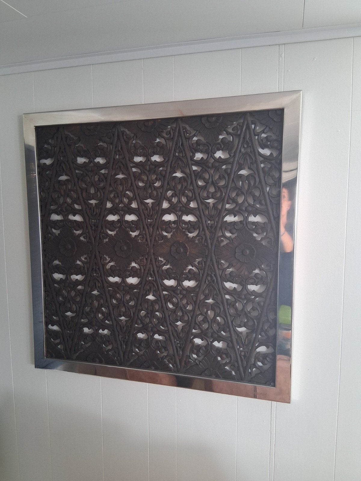 Wanddecoratie van PTMD 90x90 cm, Huis en Inrichting, Ophalen, Metaal, 90 cm, Zo goed als nieuw