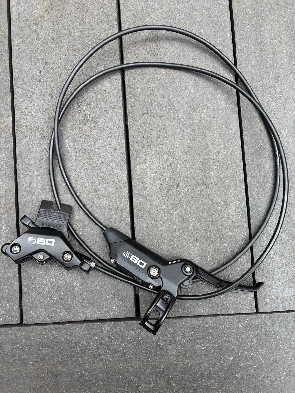 Sram DB8 stealth 4 piston hydraulische remmen, Remmen, Nieuw, Ophalen of Verzenden, Aluminium