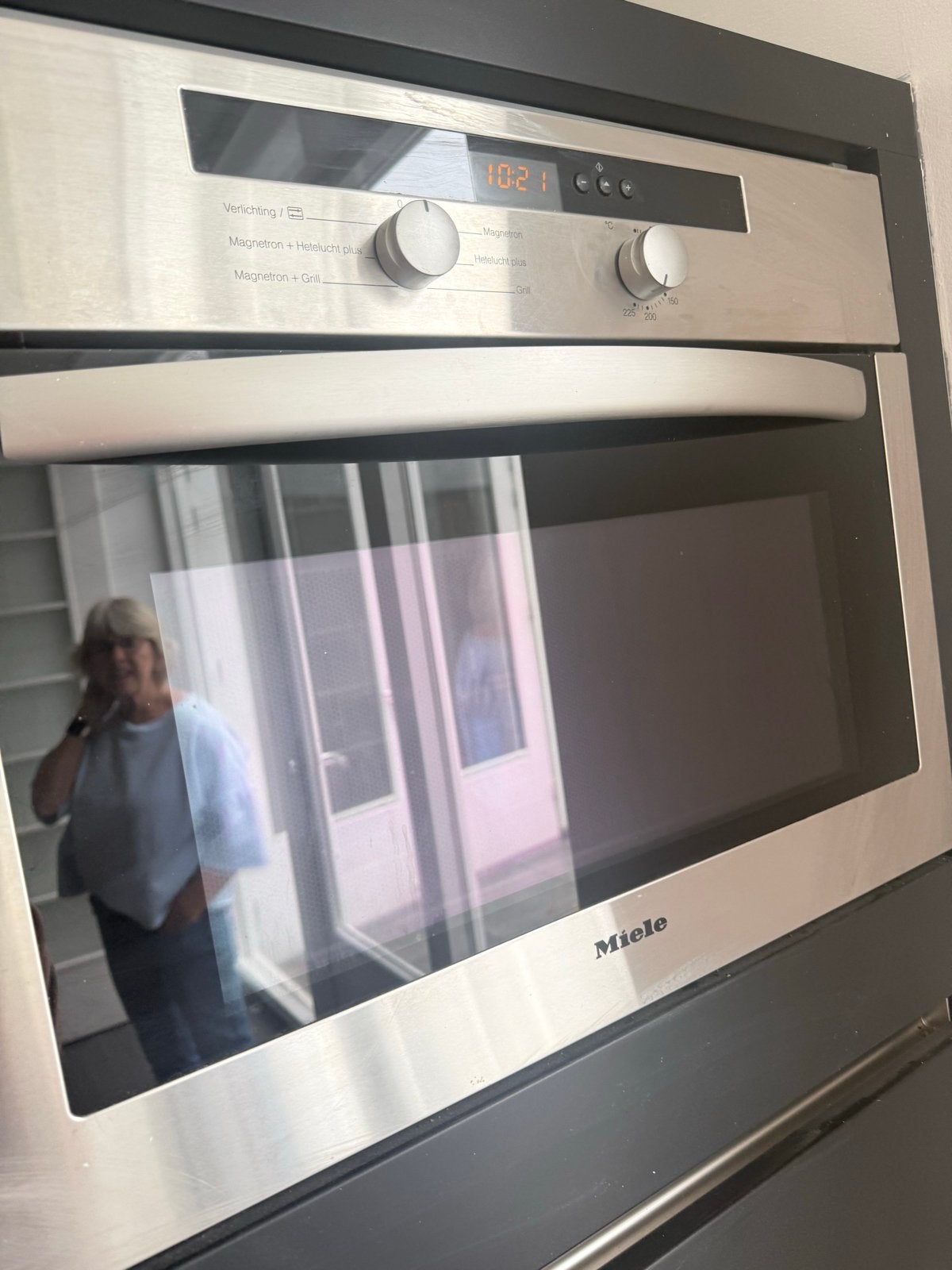 Miele Combi-oven met magnetron en grill functie, Ophalen, Gebruikt, Hete lucht, Combi-oven