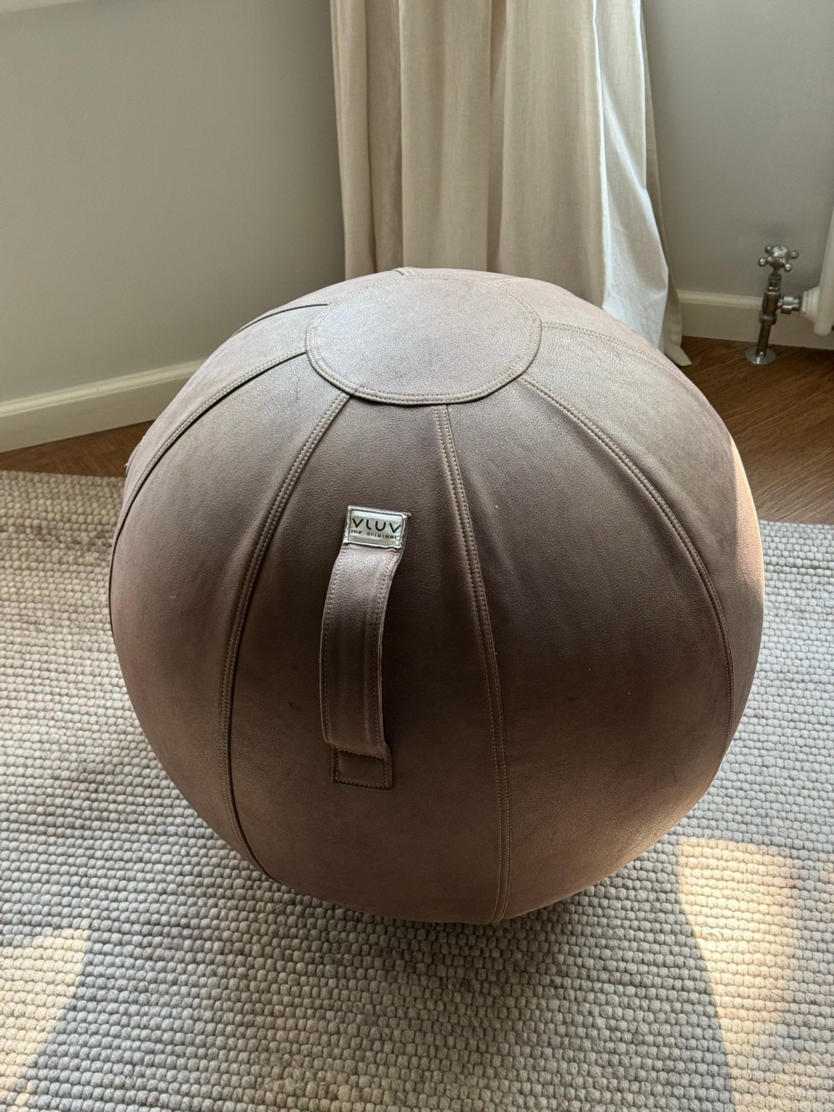 Vluv zitbal / ergonomische balstoel - bruin, Bruin, Ophalen of Verzenden, Zo goed als nieuw, Eén