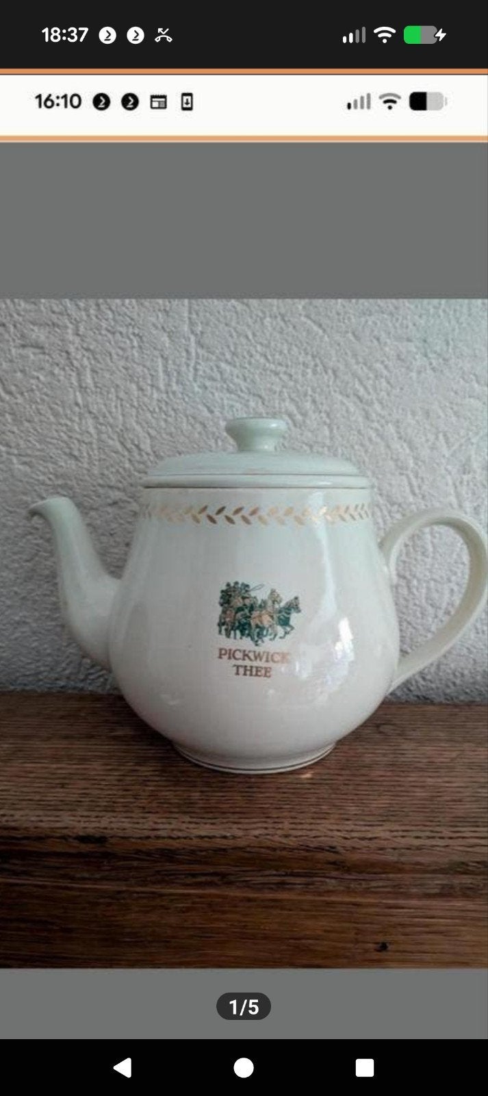 Douwe Egberts theepot en theelichtje, Ophalen of Verzenden, Zo goed als nieuw, Overige stijlen, Overige typen