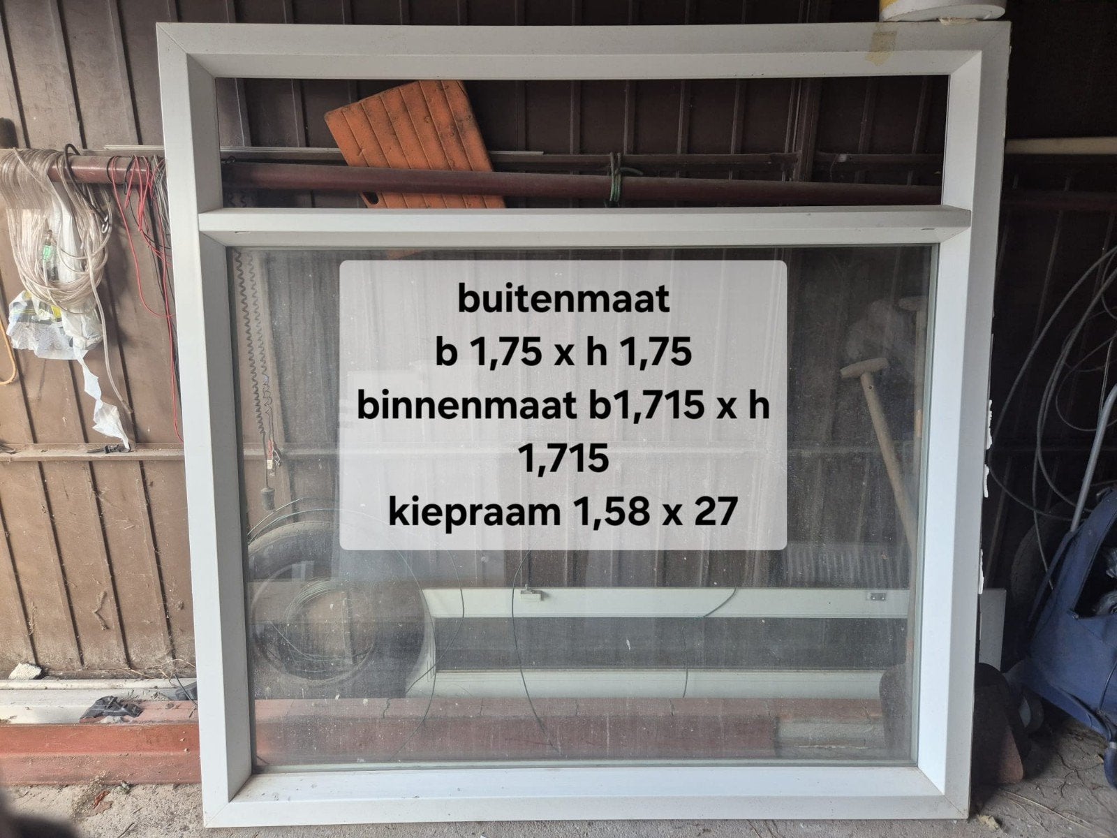 Gratis kunststof kozijn, Ophalen, Kunststof, 75 tot 150 cm, Raamkozijn