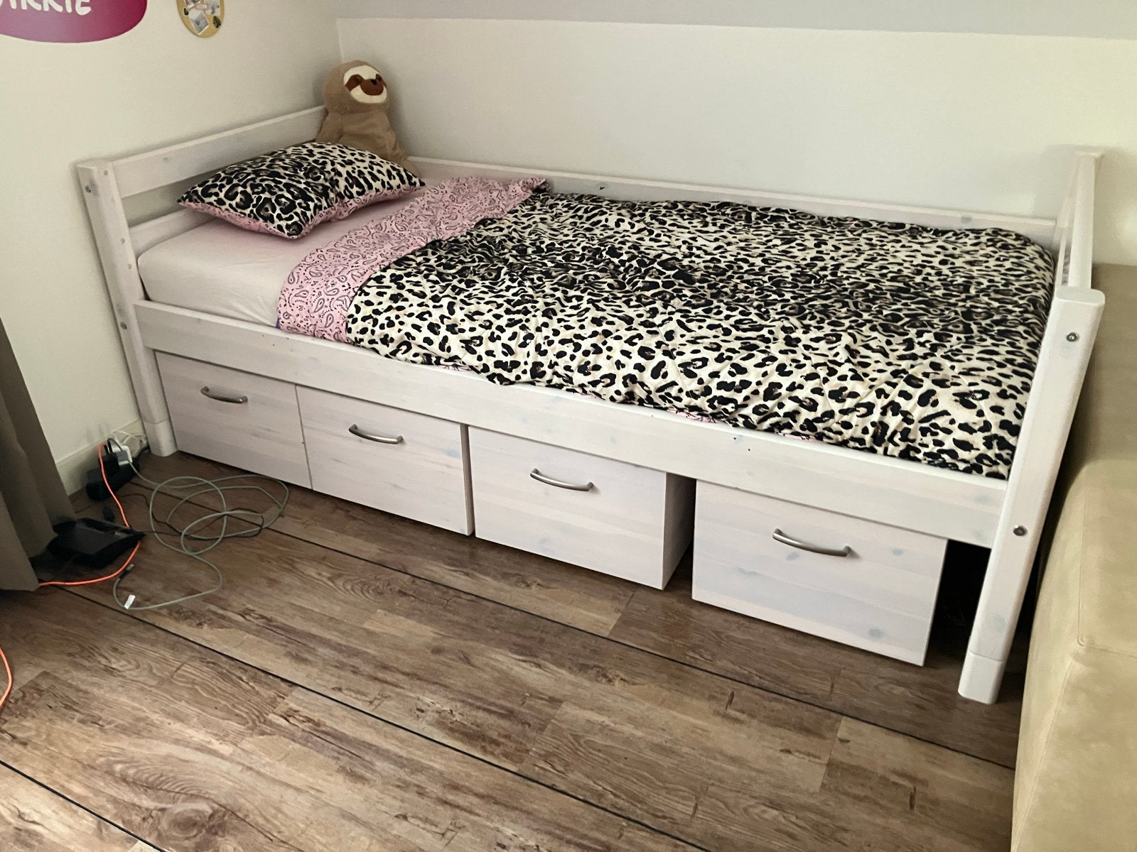 Complete kinderkamer set Flexa white wash, Ophalen, Gebruikt, Eenpersoons