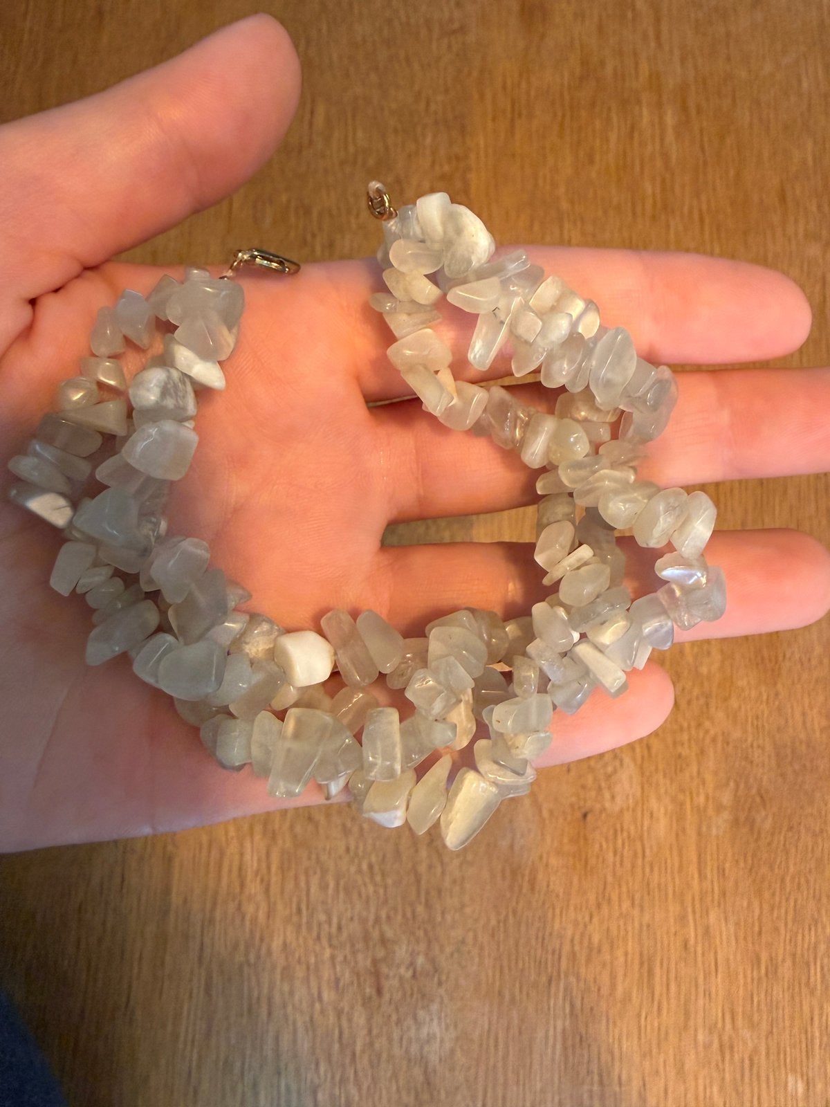 Gratis echte maansteen armband 3 strings, Ophalen of Verzenden