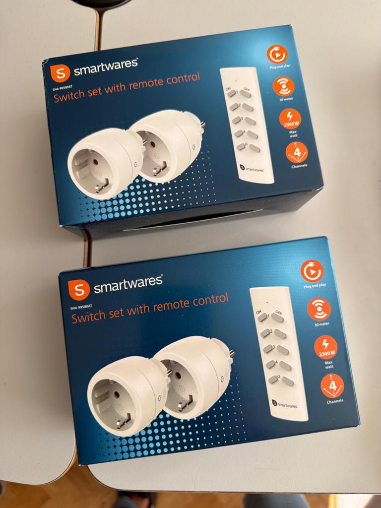 Smartwares Schakelaar set met afstandsbediening (2 stuks), Ophalen of Verzenden, Zo goed als nieuw