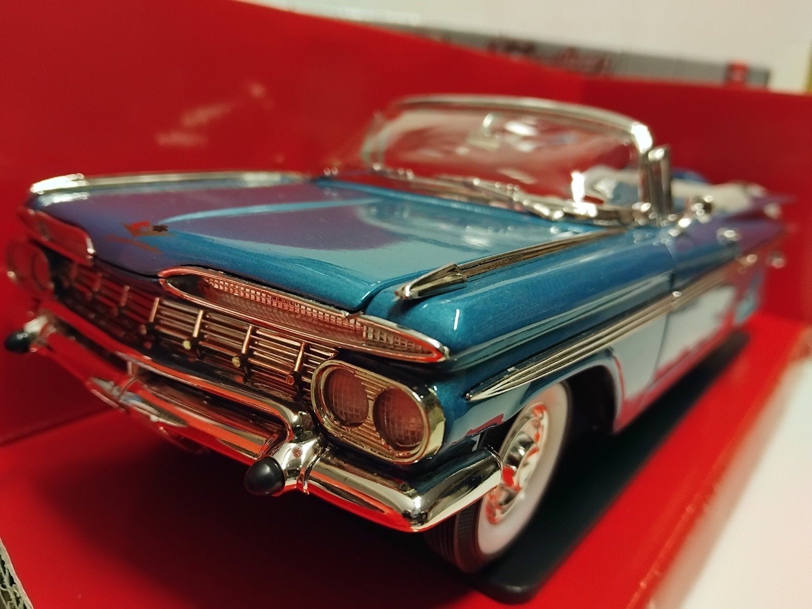 Che rolet Impala convertible 1959 Signature metal 1:18 KRD, Ophalen of Verzenden, Zo goed als nieuw, Auto, Overige merken