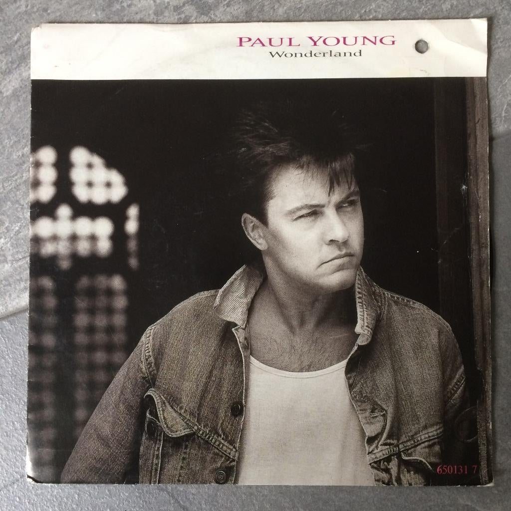 Paul Young op 2 singles, Gebruikt, Originele persing, 7 inch, Single