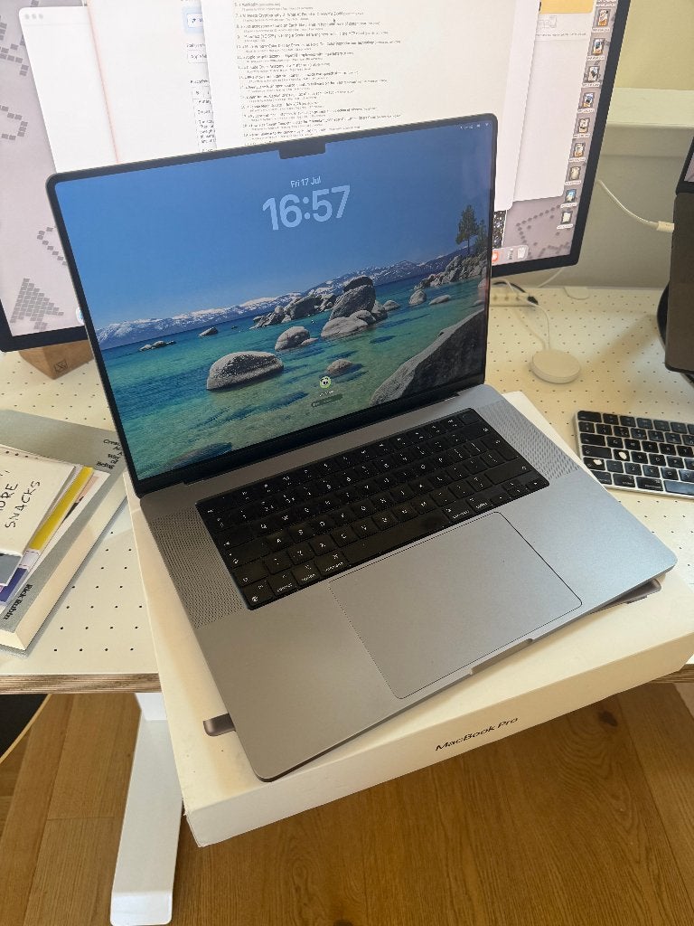 Apple MacBook Pro 16" M1 Pro 2021 Space Gray 16GB 1TB, Computers en Software, Apple Macbooks, Gebruikt, MacBook Pro, 16 inch, 4 Ghz of meer
